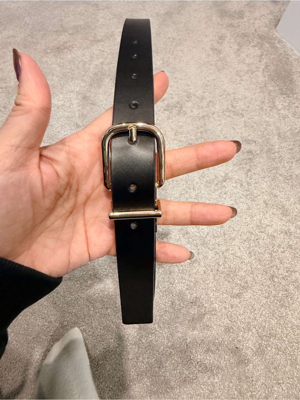 Kate Spade Genuine Leather Belt Black NWOT